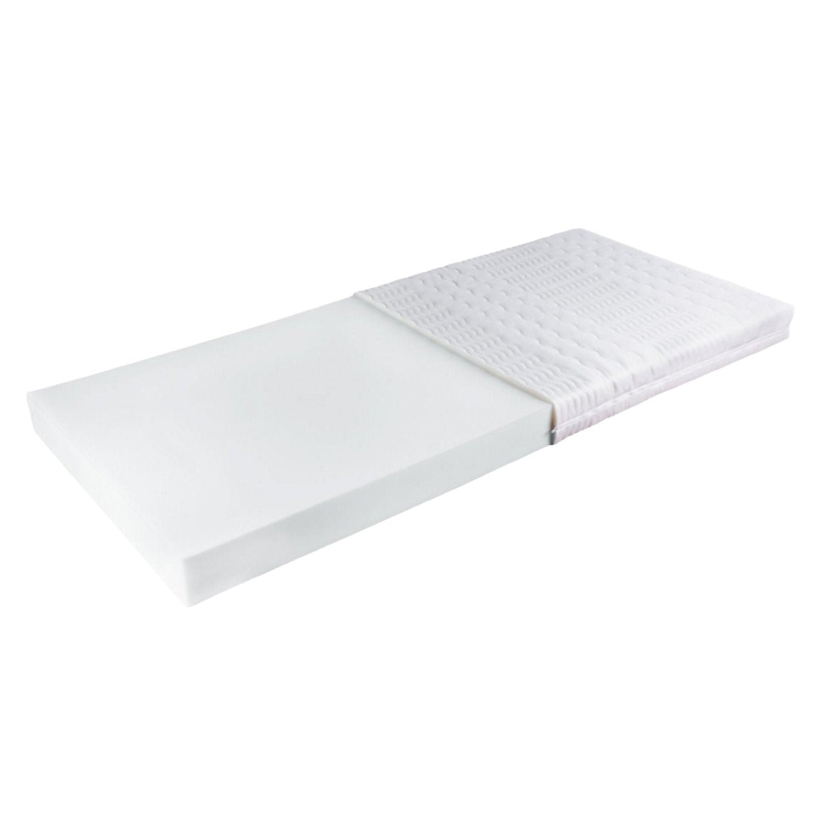 White folded towel on a white background