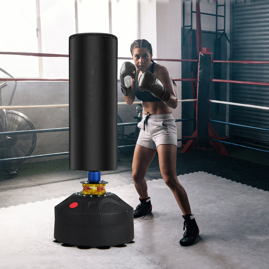 Freestanding Punching Bag with Stand and Suction Cup Base