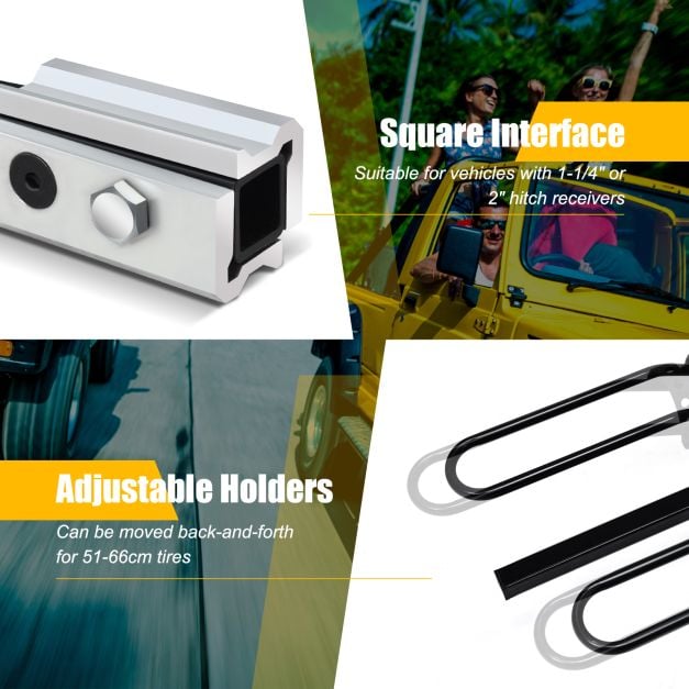 Fold Receiver 2" Bike Carrier Platform Hitch Rack