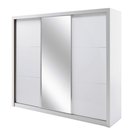 Siena 12 Sliding Door Wardrobe 258cm with LED