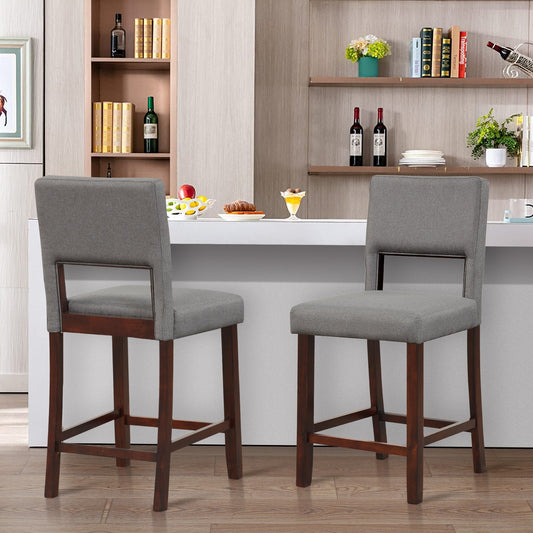 2-Piece Bar Chair Set-Grey