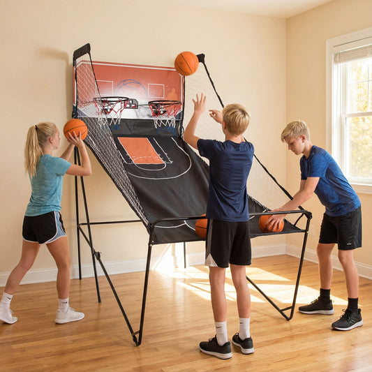 Kids Basketball Hoop Machine with 8 Exciting Playing Modes