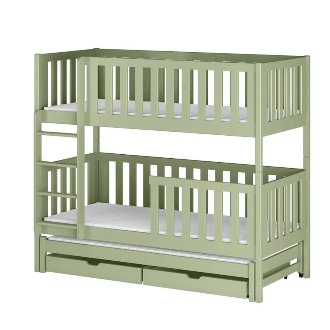 Lea Bunk Bed with Trundle and Storage