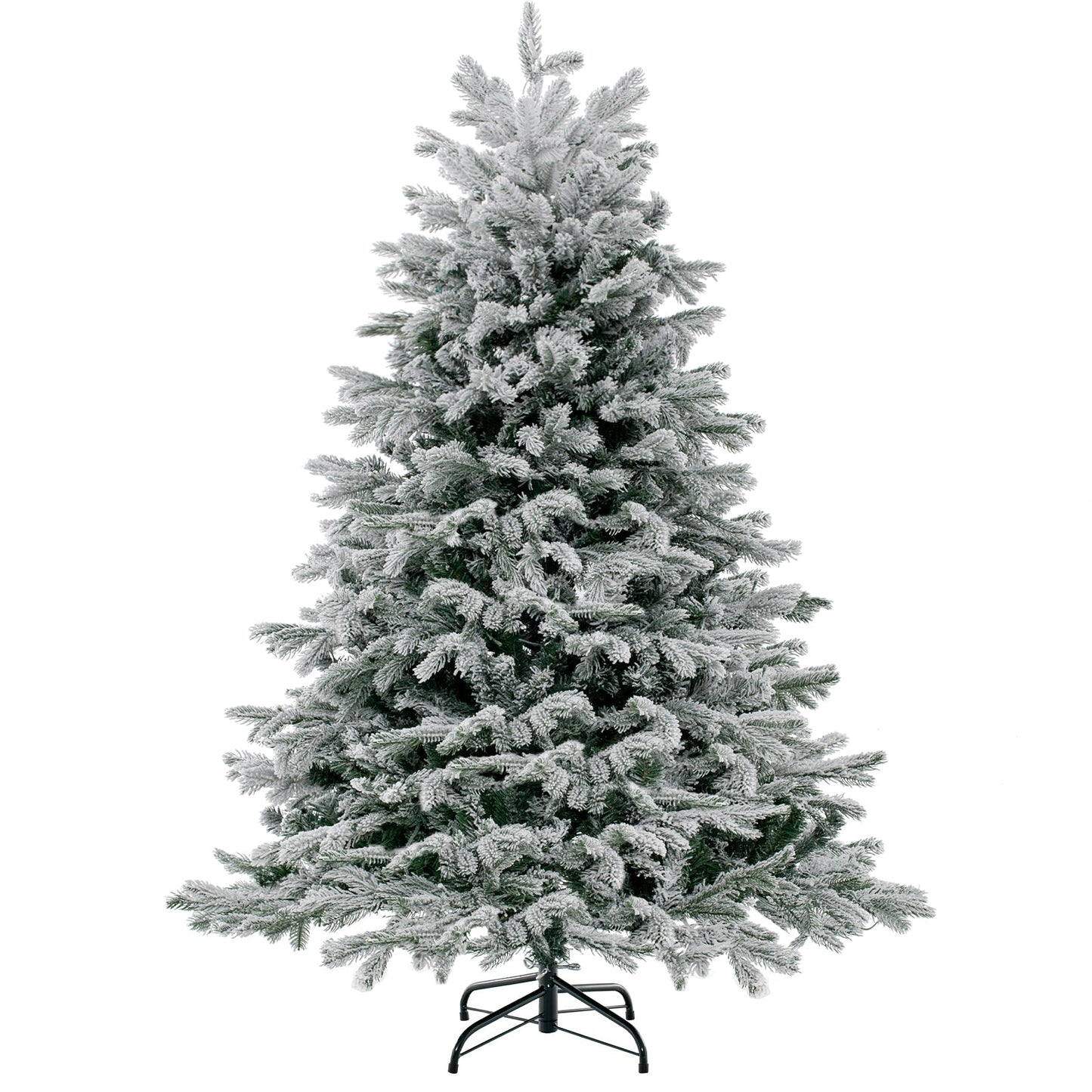 Pre-Lit Artificial Christmas Tree with PE PVC Branch Tips and Warm White LED Lights-4.5 ft