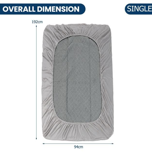 Twin/Queen/King Size Luxury Super Soft Velvet Mattress Protector-Twin size