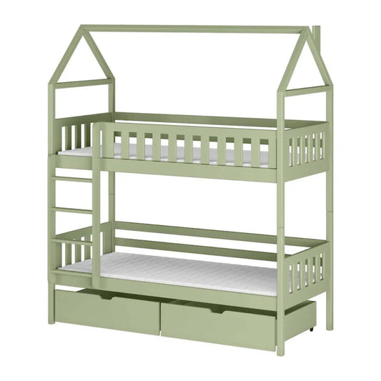 Wooden Bunk Bed Gaja With Storage