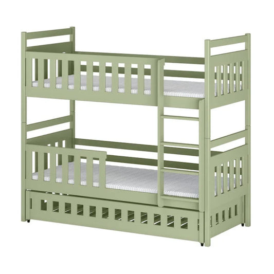 Wooden Bunk Bed Olivia With Trundle