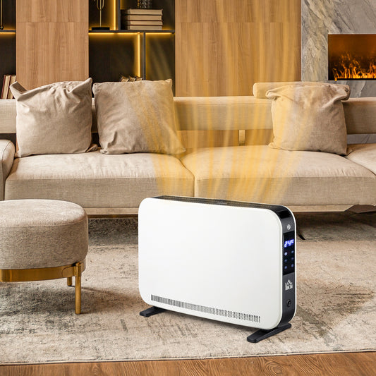 HOMCOM Three-Mode Modern Slimline Heater, 7-35â Temperature