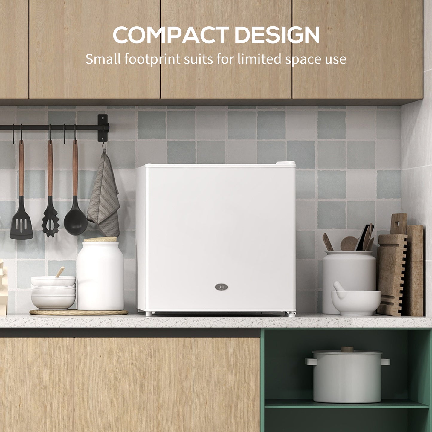 HOMCOM 35L Mini Freezer, -24â to -14â Temperature - White