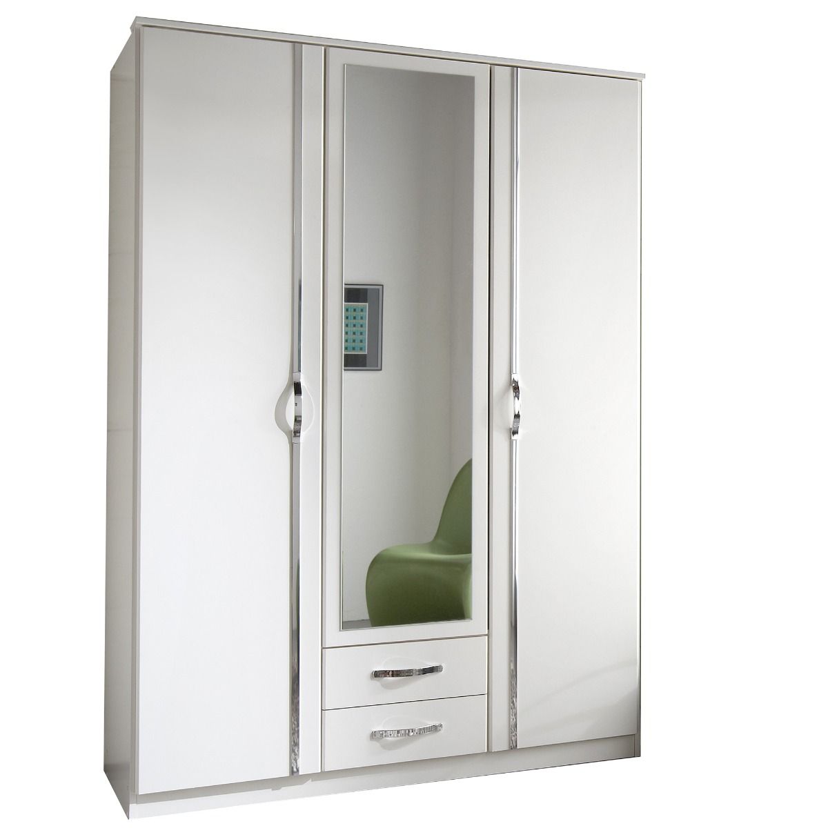 DAYTON 3 Door Wardrobe White 135cm