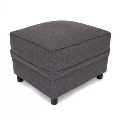 Dorota II Fabric Footstool - Mustard