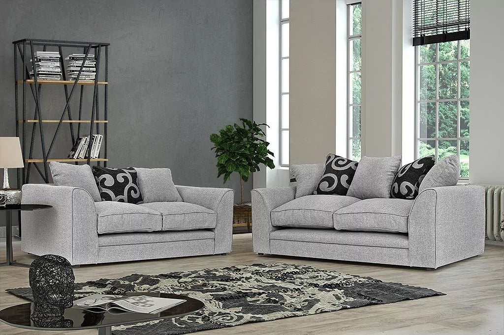 Dorota Fabric 3 Seater and 2 Seater Sofa Set