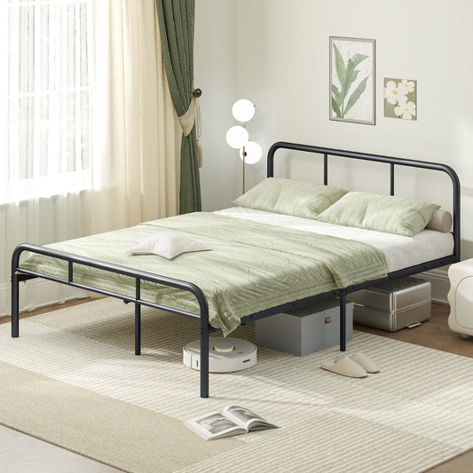 Bed Frame with Headboard and Footboard-Double Size