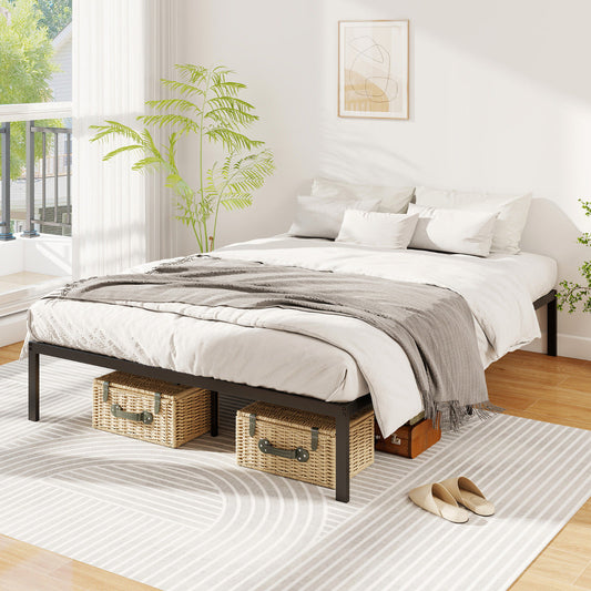 Double Size Metal Bed Frame for Easy Assembly