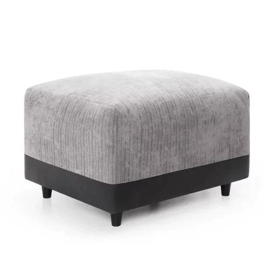 Linacre Footstool - Black and Charcoal