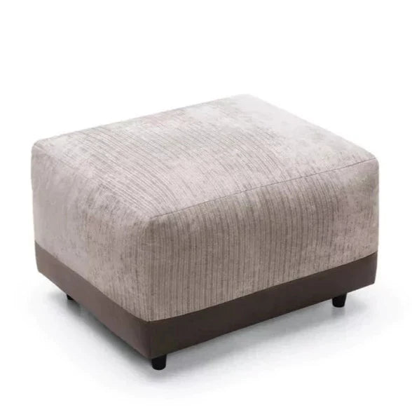 Linacre Footstool - Brown and Beige
