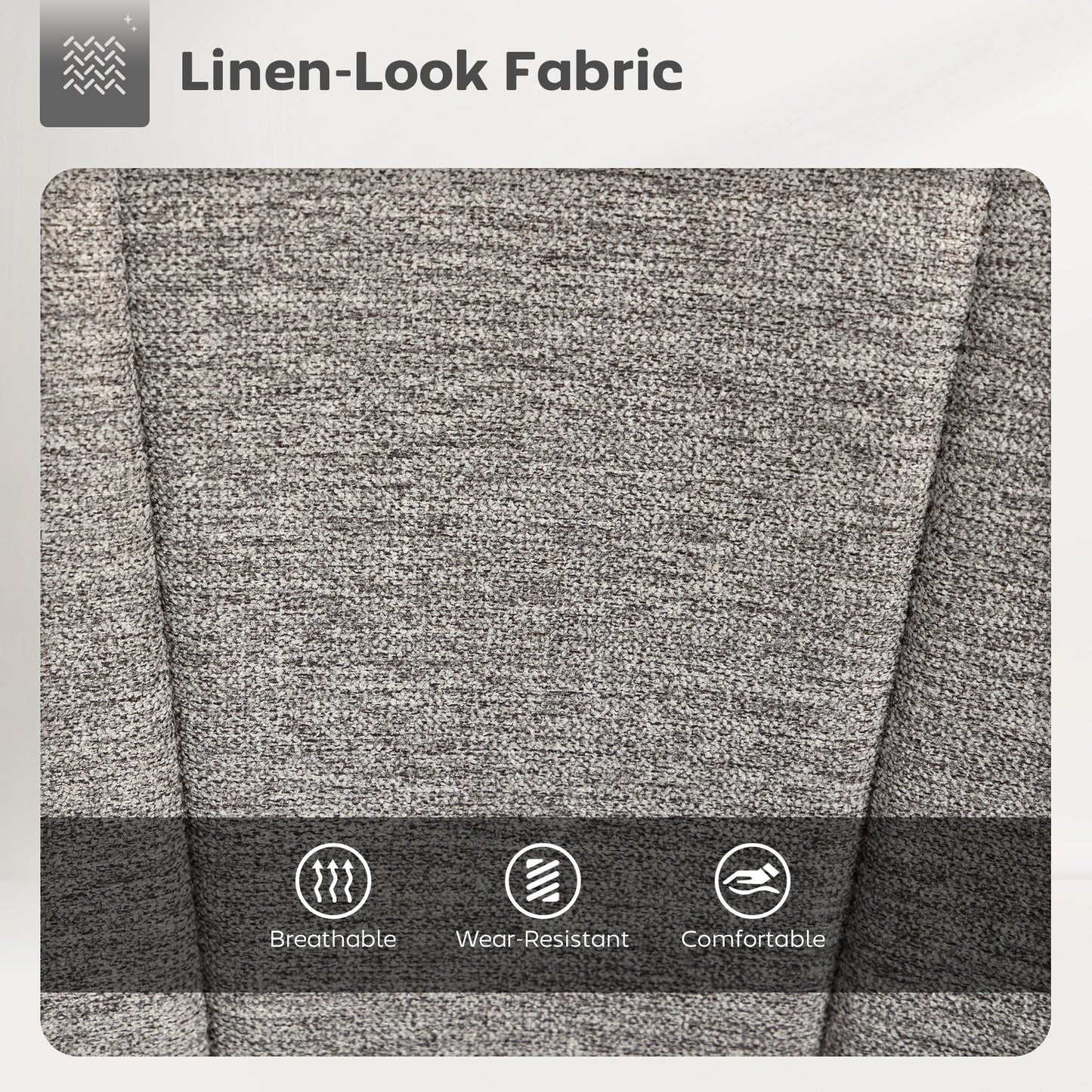 HOMCOM Set of Two Relaxed Tub Bar Stools - Grey