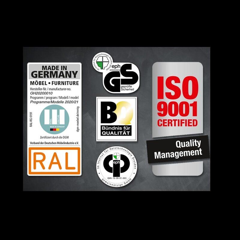 DARWIN 3 Door Wardrobe Grey 135cm