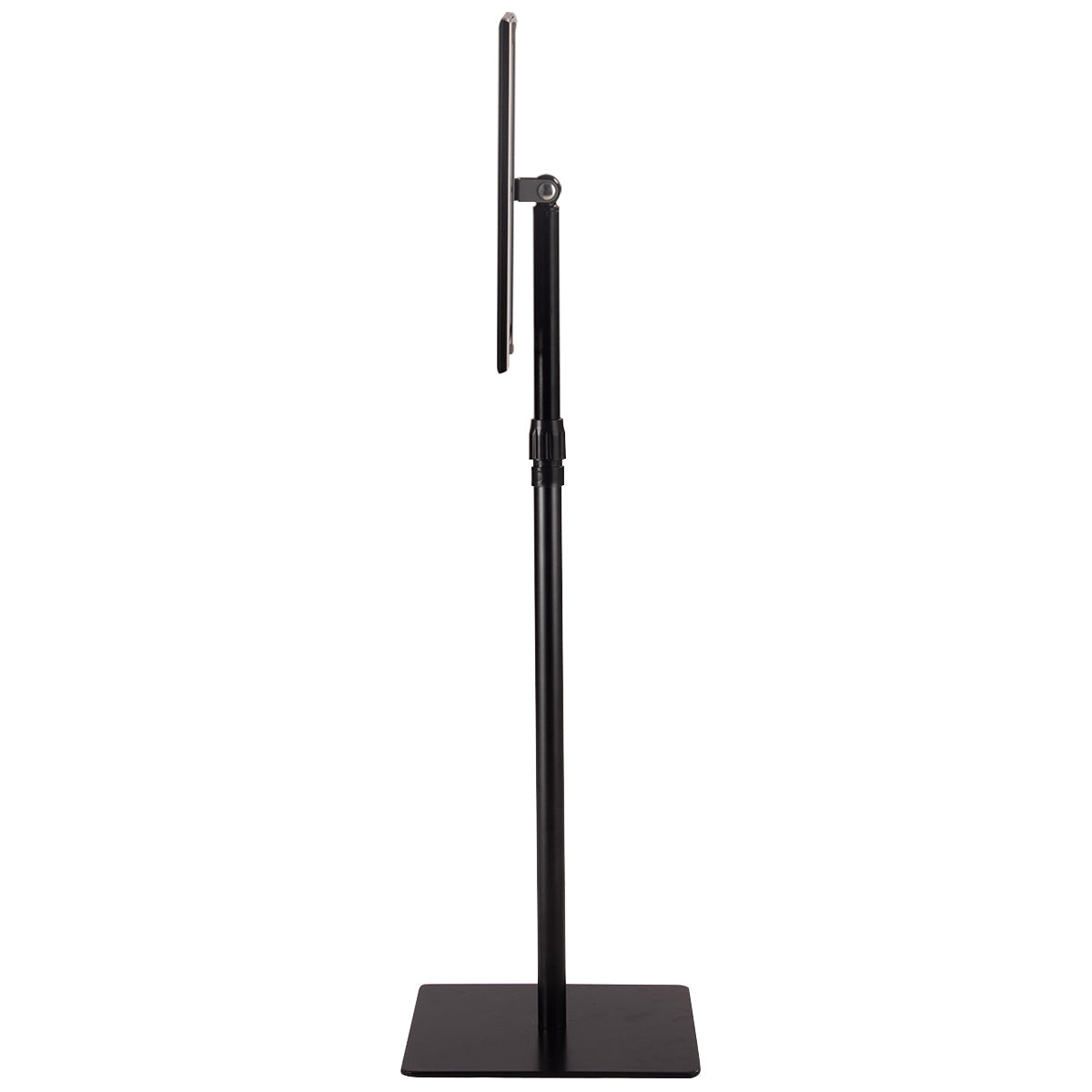 DIN A4 information stand, height-adjustable, removable poster stand, poster silver/black 33 x 24 cm-black