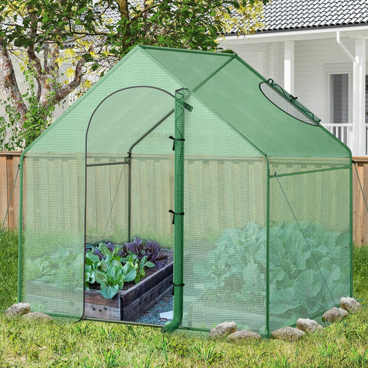 Mini Walk-in Greenhouse with PE Cover