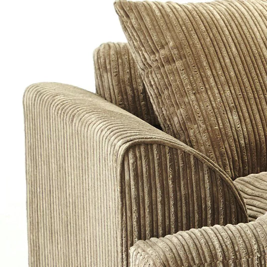 Jamba Double-Padded Fabric Coffee Corner Sofa - 6 Colours Available