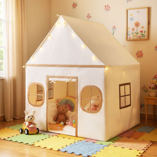 Kids Play Tent Large Playhouse Indoor Play Tent-Grey