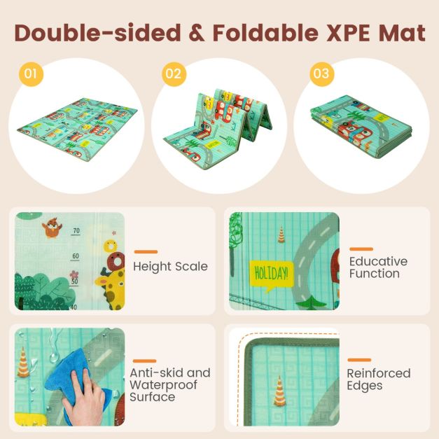 Large Baby Playpen with Mat with Basketball Hoop and Soccer Nets-Dark Grey