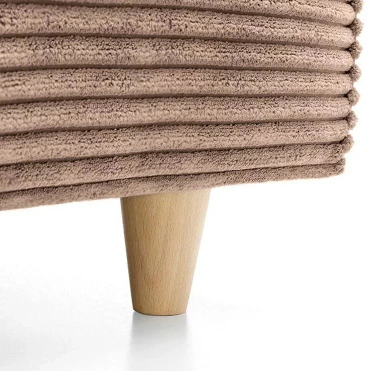 Jasmine Jumbo Cord Footstool - Brown