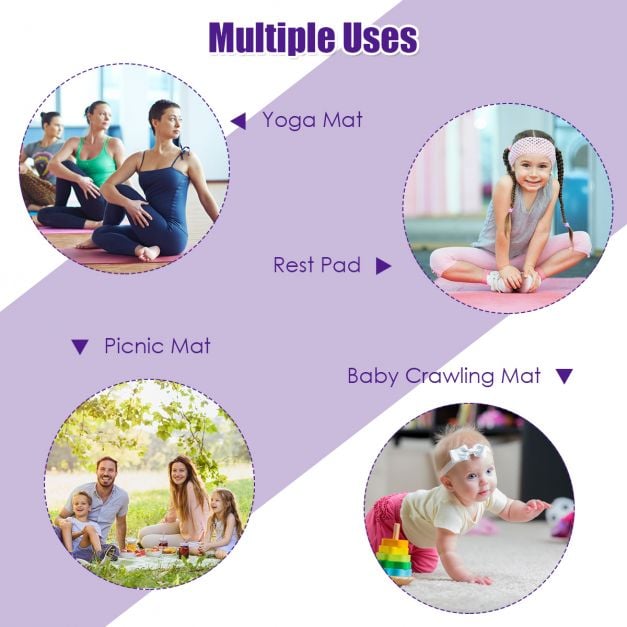 6 x 4 Feet Large Yoga Mat-Purple