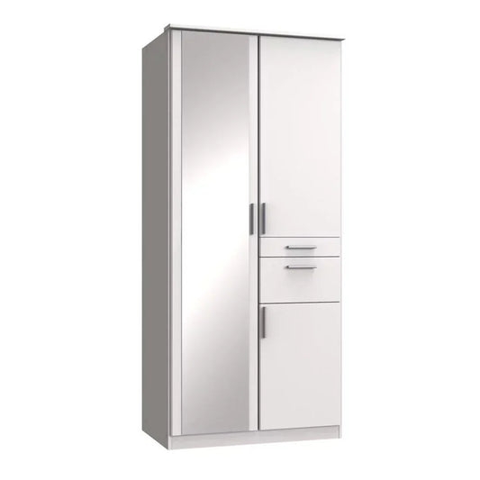KODERA 2 Door Wardrobe White 90cm