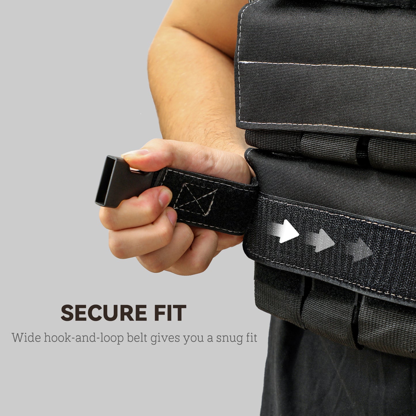 SPORTNOW 30KG Adjustable Weighted Vest, Running Weight Vest, with 30 Metal Weights, Reflective Strips, for Running, Exercise
