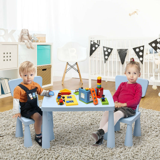 Children's Multi Activity Table and Chair Set-Blue