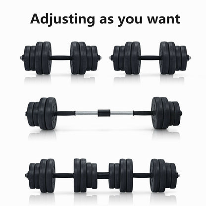 Adjustable Weight 2 in 1 Dumbbell/Barbell Set 30KG