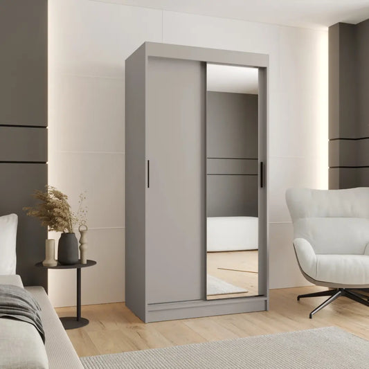 Rubino T2 Sliding Door Wardrobe 100cm