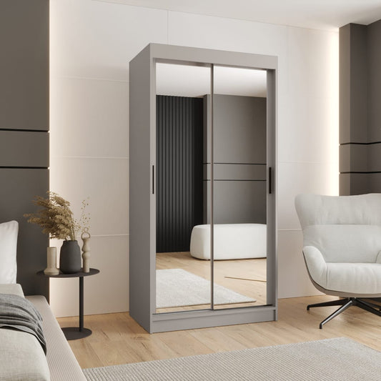 Rubino T3 Sliding Door Wardrobe 100cm