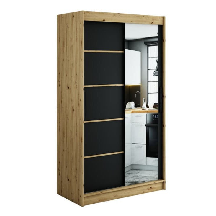 Leto V2 Sliding Door Wardrobe 120cm