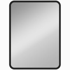 HOMCOM Rectangular Wall Mirror with HD Glass - Black