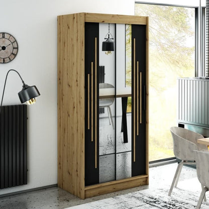 Leto Y1 Sliding Door Wardrobe 100cm