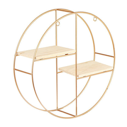 Gold Wall Hanging Storage and Display Decorative Shelf