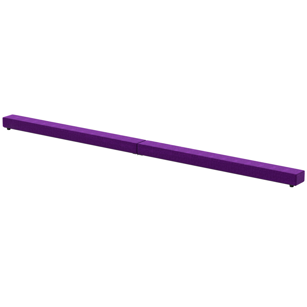 HOMCOM 2.1M 7FT Gymnastics Folding Balance Beam Home Gym Training Exercise Sports - Purple