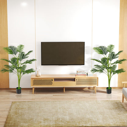 1.2M Artificial Palm Paradise Plant Large Fake Potted Tree Set of 2