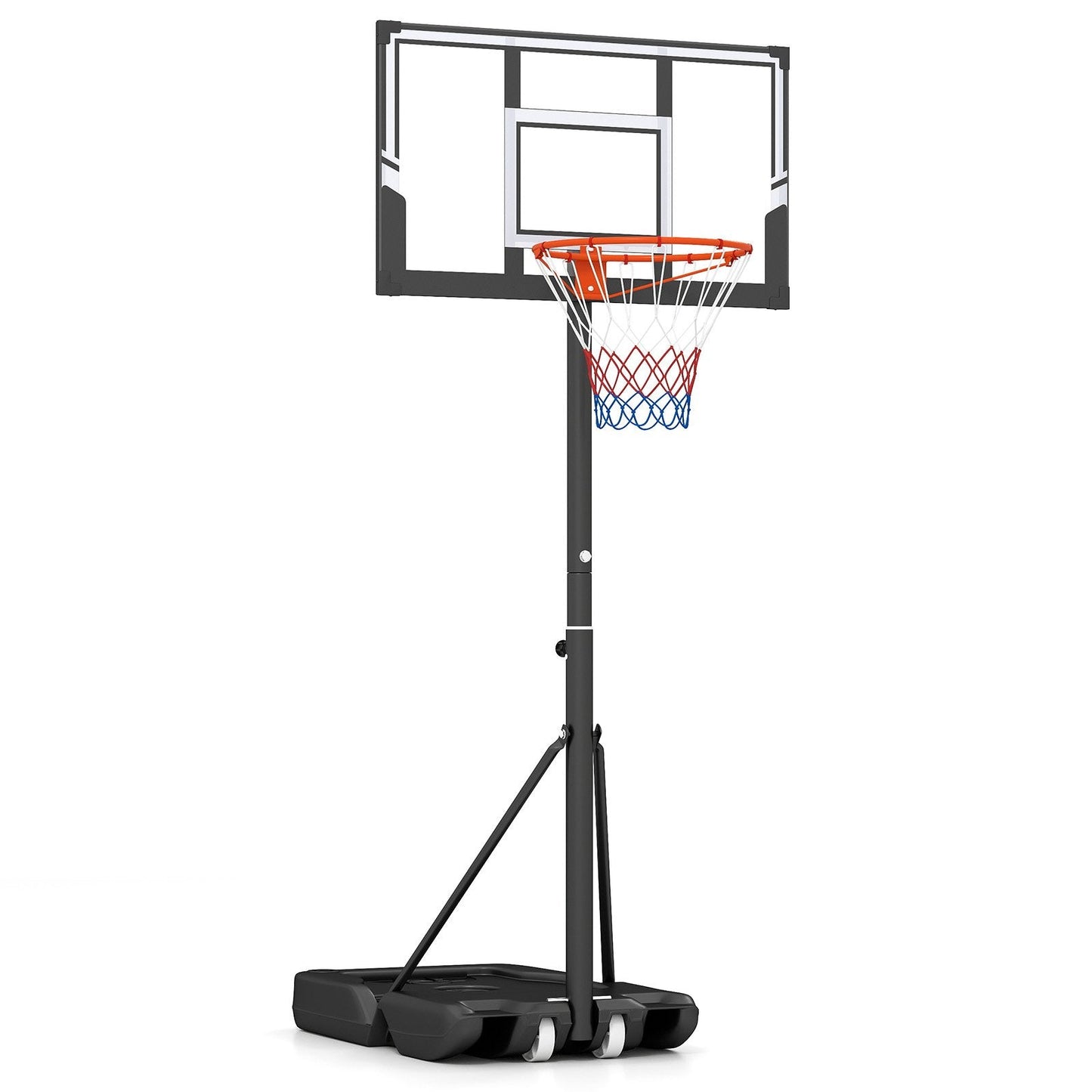 1-3.05m Portable Basketball Hoop Outdoor with Shatterproof Backboard