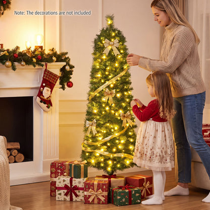1.5M Pre-Lit Artificial Christmas Tree with 309 PVC Branch Tips