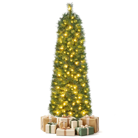 1.5M Pre-Lit Artificial Christmas Tree with 309 PVC Branch Tips