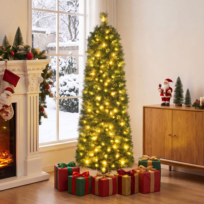 1.5M Pre-Lit Artificial Christmas Tree with 309 PVC Branch Tips