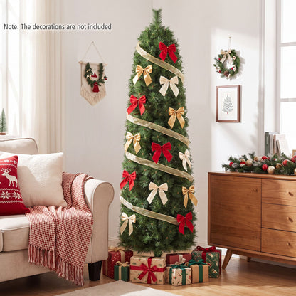 1.8M Pre-Lit Artificial Christmas Tree with 346 PVC Branch Tips