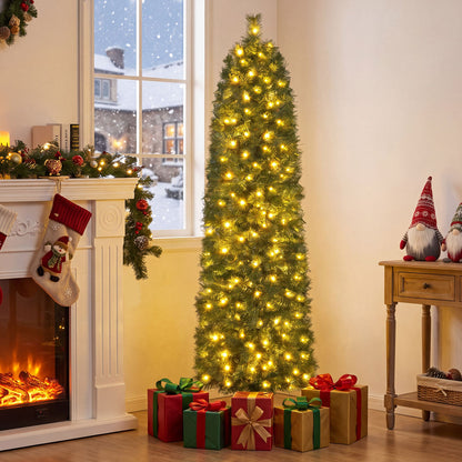 1.8M Pre-Lit Artificial Christmas Tree with 346 PVC Branch Tips