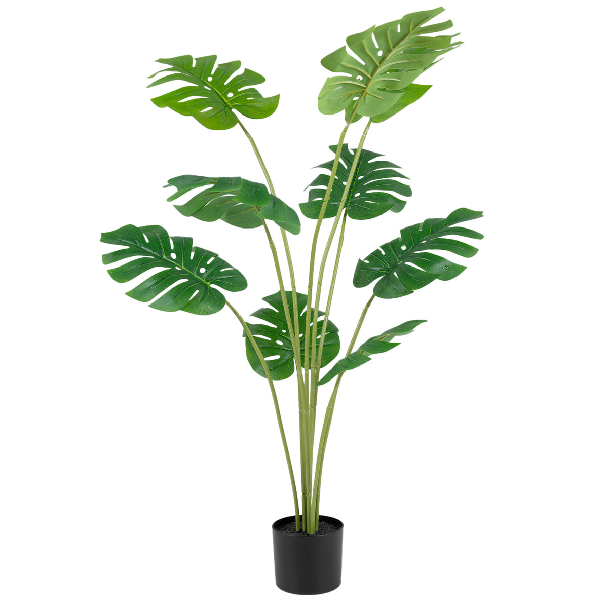 1 Pieces 120 cm Artificial Monstera Deliciosa Plant in Pot