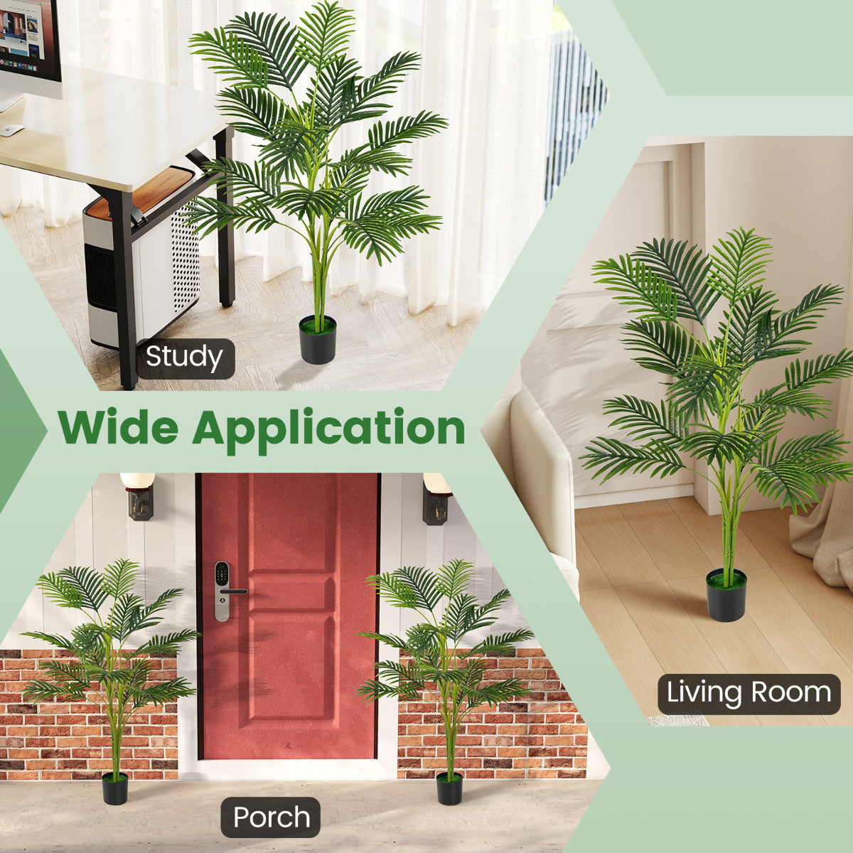 1.2M Artificial Palm Paradise Plant Large Fake Potted Tree-1 Pack