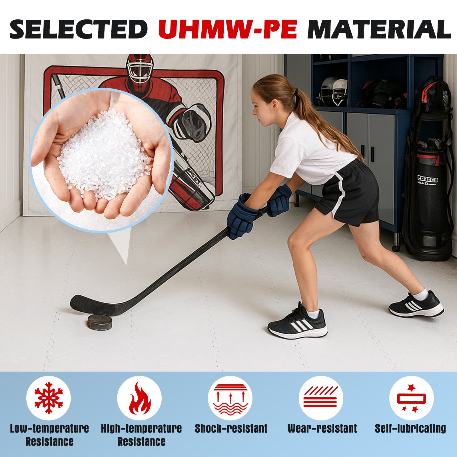 10/18 Pack Hockey Flooring Tiles for Training-10 Pack
